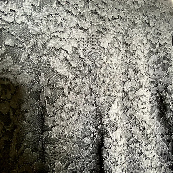 Lane Bryant Black Lace 3/4 Sleeve Crop Top Plus 22/24 Party Evening Date Night - Picture 6 of 10